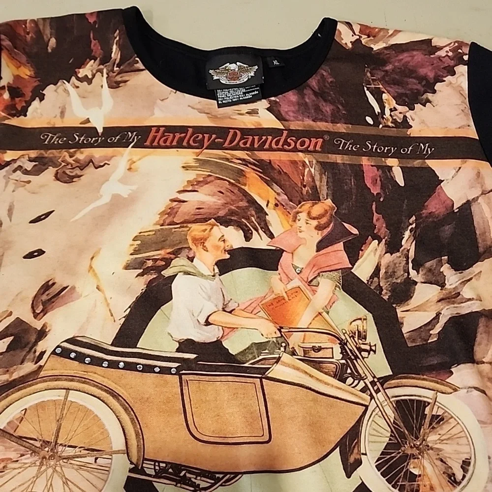 The story of My Harley Davidson long sleeve top XL - Picture 9 of 9